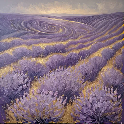 Lavender name illustration