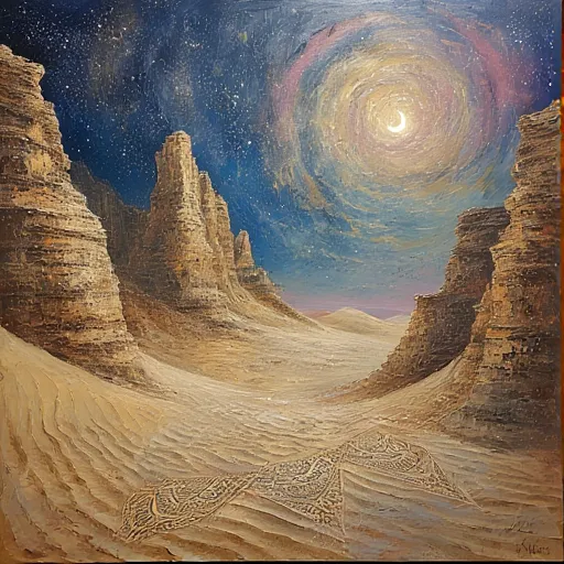 Qamar name illustration